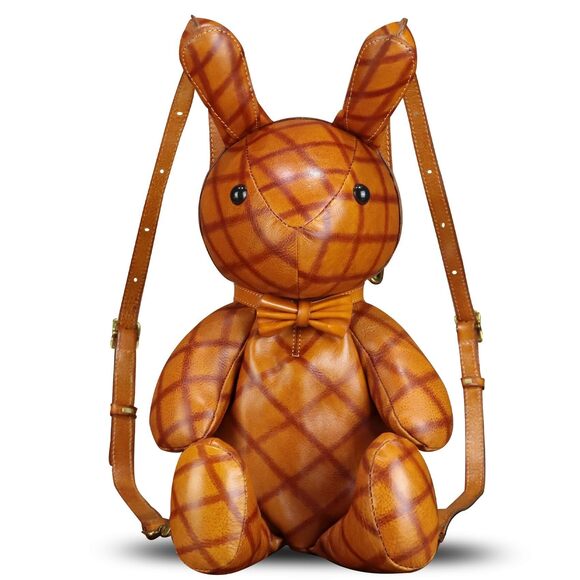 Handbags - 6798 Leather Backpack Kanpsack Rucksack Vintage Cute Rabbit Shape Crossbody